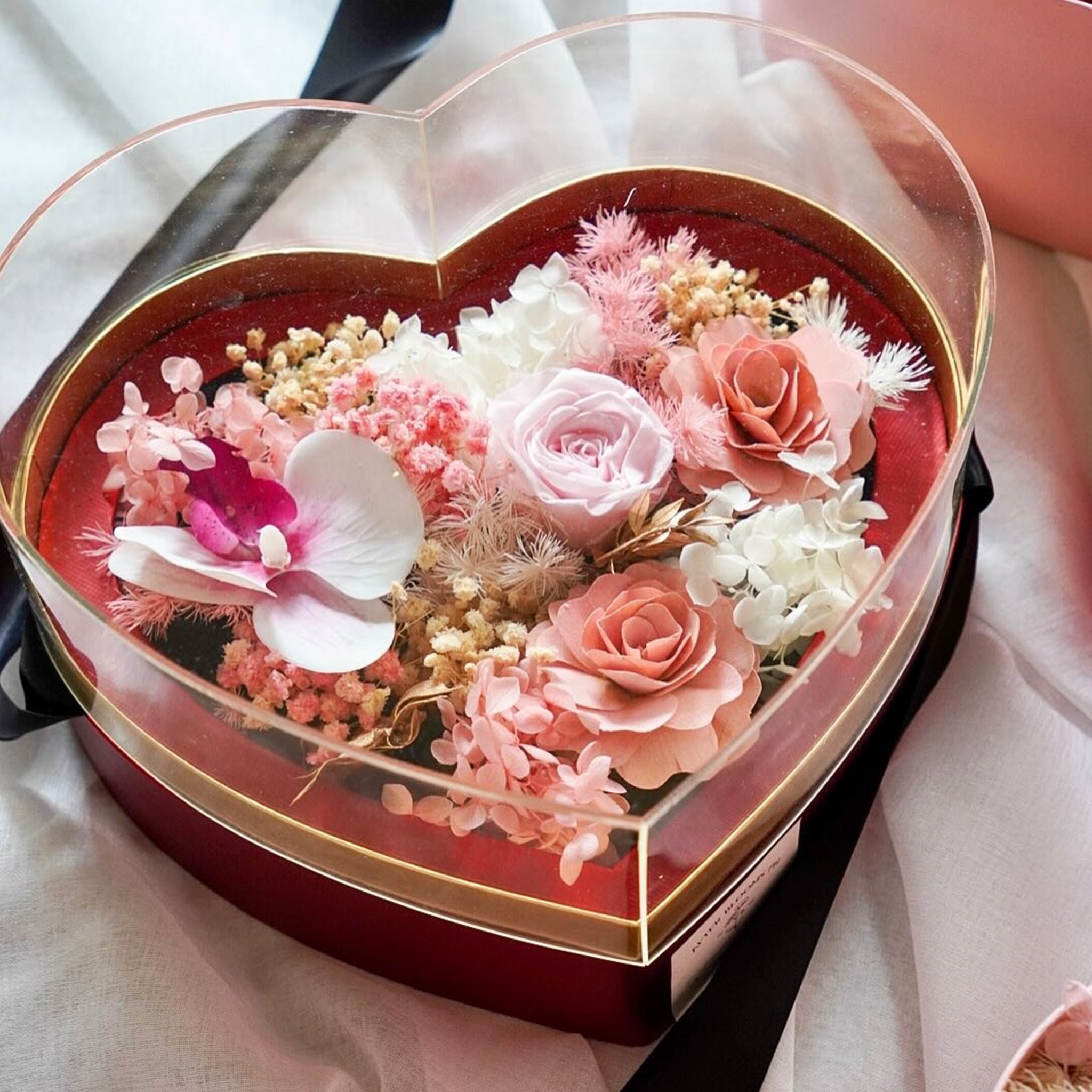 Heart Acrylic Box (FL07)