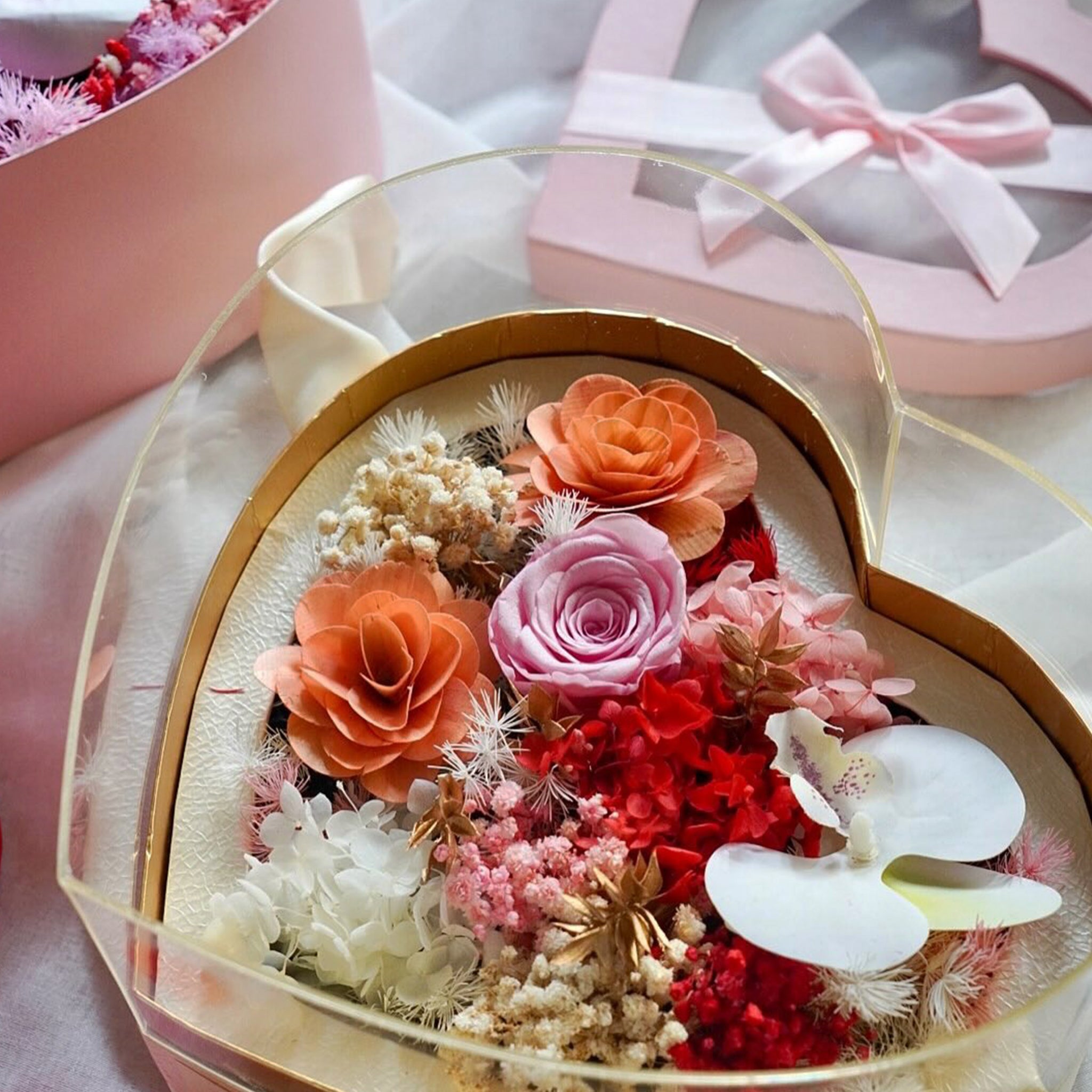 Heart Acrylic Box (FL07)