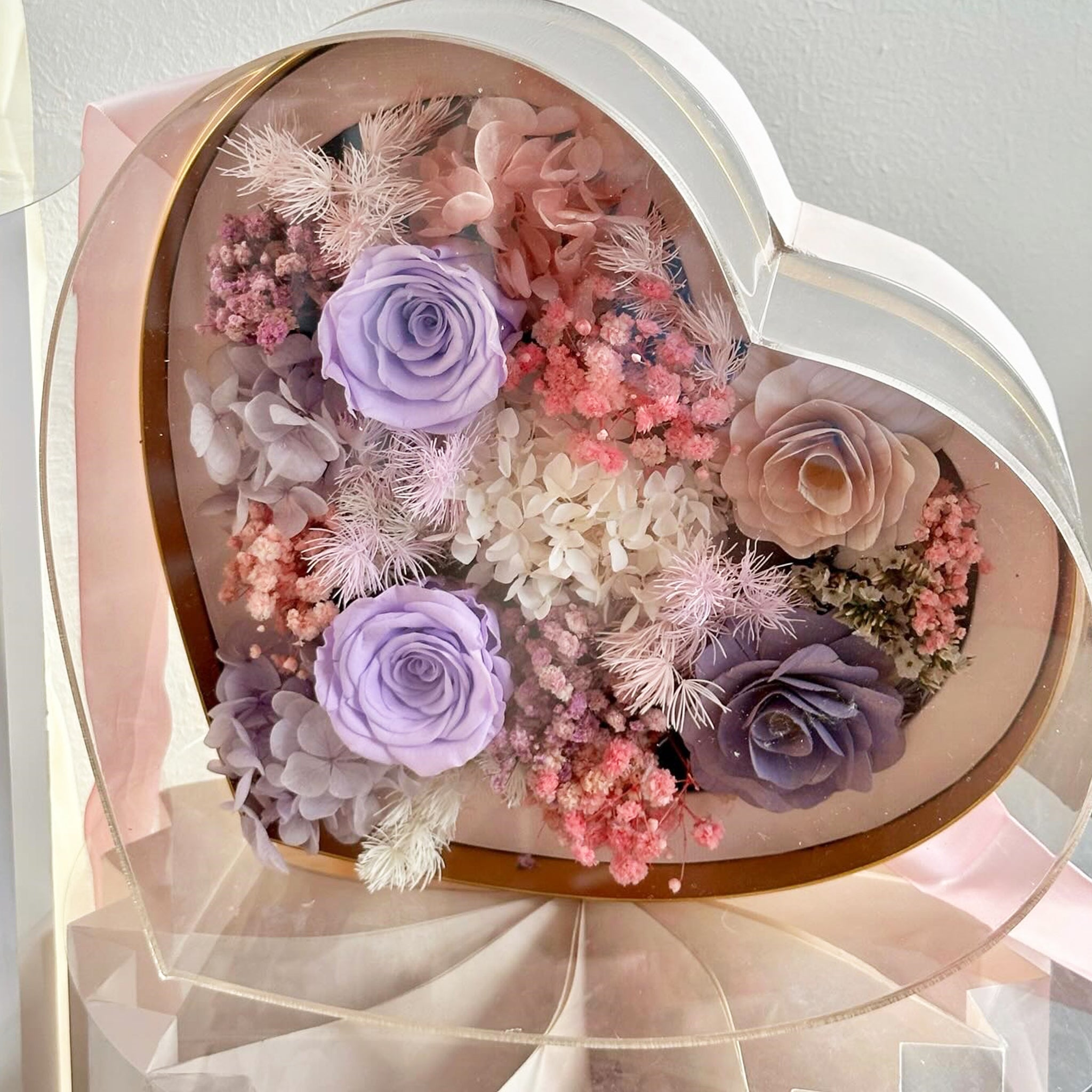 Heart Acrylic Box (FL07)