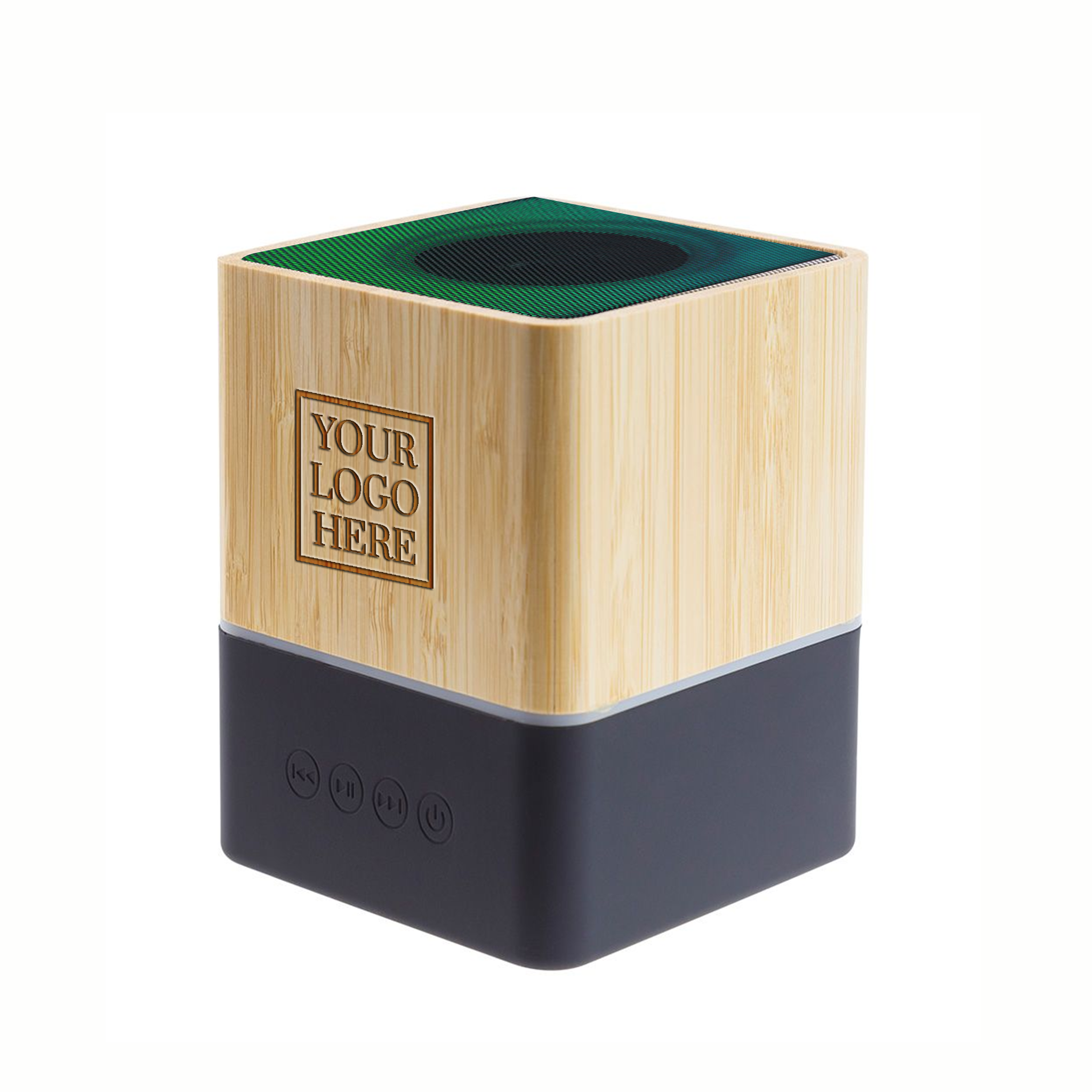 Bamboo Portable Speaker with LED Lights (PS06)